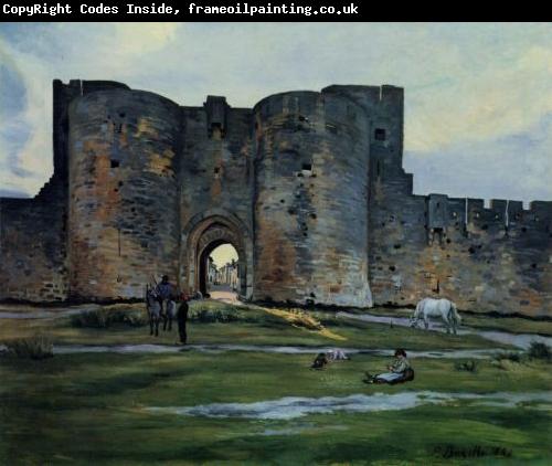 Frederic Bazille Queens Gate at Aigues-Mortes